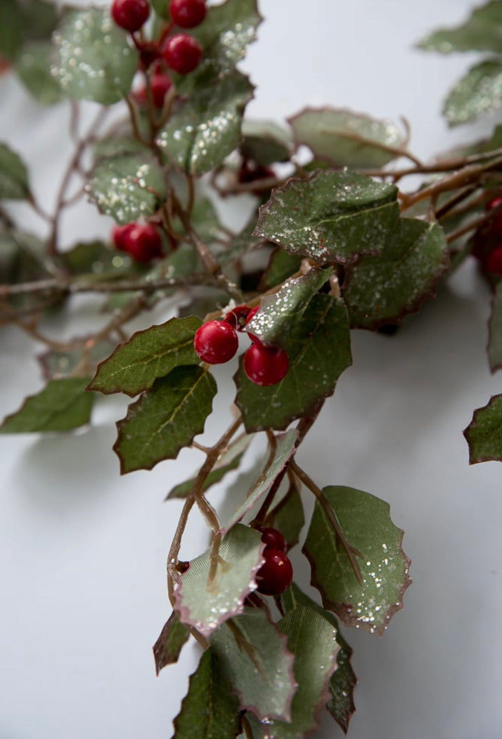 Shimmering Holly garland 6’ - Greenery Market279910