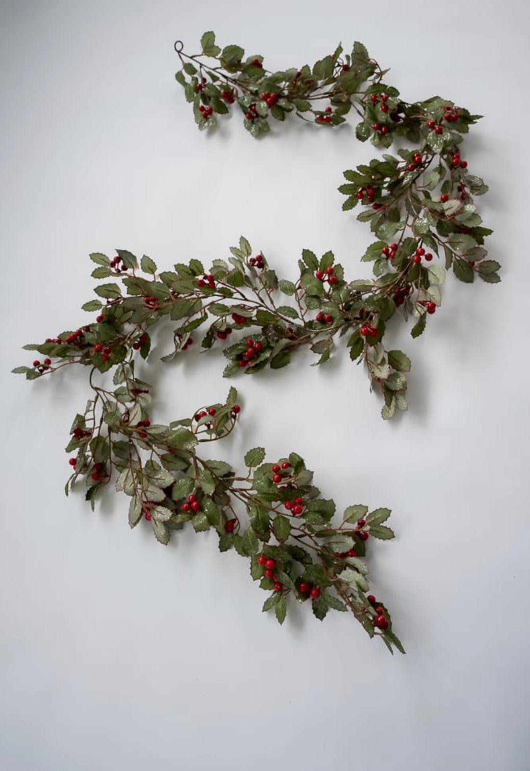 Shimmering Holly garland 6’ - Greenery Market279910