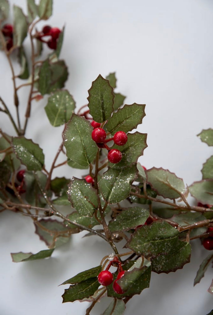 Shimmering Holly garland 6’ - Greenery Market279910