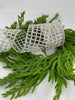 Silver and wool mesh wired ribbon 4” - Greenery MarketRibbons & Trim282931