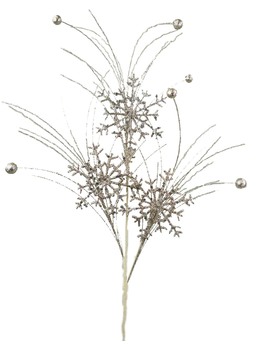 Snowflake spray - champagne - Greenery MarketSeasonal & Holiday Decorations84615CH