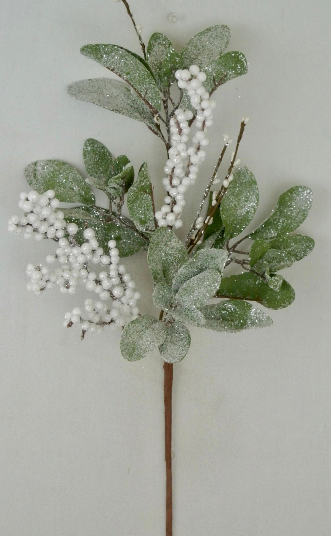 Snowy berry and leaves pick - Greenery Market62063