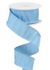 Soft blue solid faux dupioni 1.5” wired ribbon - Greenery MarketWired ribbonRD110154