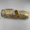 Soft gold Snowflake wired ribbon 4” - Greenery MarketRibbons & Trim137186