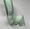Soft sage mint greenshabby silk 1” farrisilk wired ribbon - Greenery MarketRibbons & TrimRk114-85