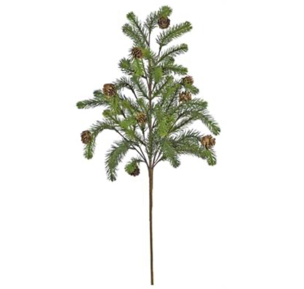 Soft touch noble fir pine spray with cones 28” - Greenery MarketXp2362