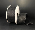 Solid Flat glitter black - Ribbon 1.5” - Greenery MarketWired ribbonX820609-21