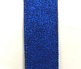 Solid royal blue flat glitter Ribbon 2.5” - Greenery MarketWired ribbonX820640-25