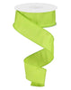 Spring green faux dupioni Solid 1.5” - Greenery MarketWired ribbonRD1101A4