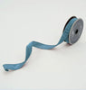 Steel blue plush velvet luster .75” farrisilk wired ribbon - Greenery MarketRibbons & TrimRv000-17