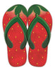 Strawberry flip flops, metal embossed sign - Greenery MarketSeasonal & Holiday Decorationsmd1092