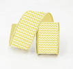 Summer chevron, yellow, 2.5” farrisilk wired ribbon - Greenery MarketRibbons & TrimRK198-46