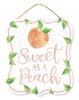 Sweet as a peach sign - Greenery Marketsigns for wreathsAP8884