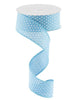 Turquoise Blue with white raised dots ribbon 1.5" - Greenery MarketWired ribbonRG0165134