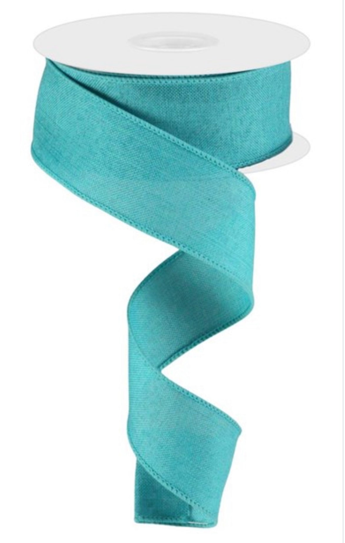 Turquoise Solid wired ribbon - 1.5” - Greenery Market