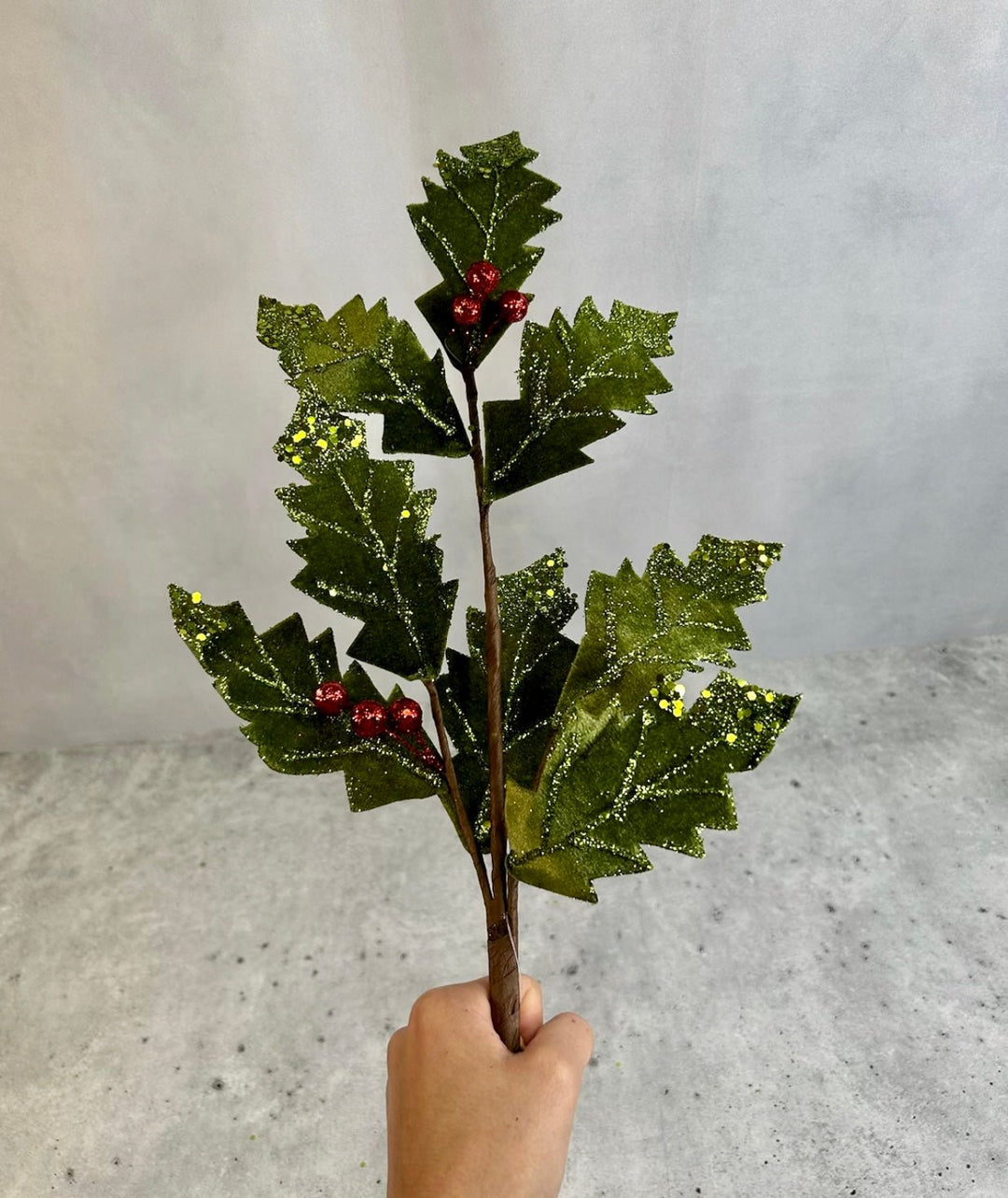 Velvet Holly spray - Greenery MarketSeasonal & Holiday Decorations131175