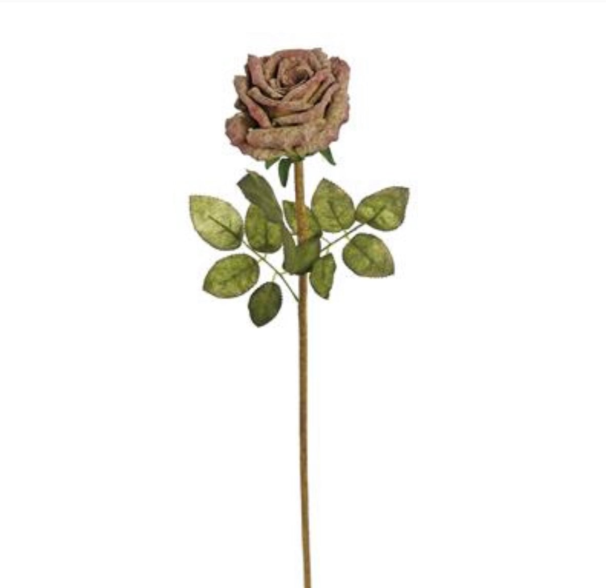 Vintage garden rose stem - paprika - Greenery Marketartificial flowersl711-pap