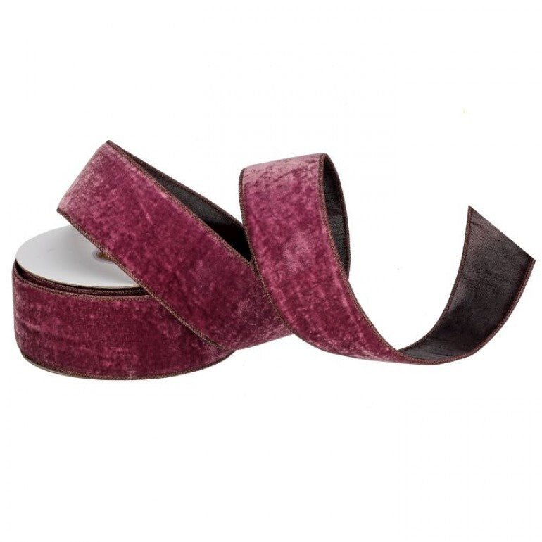 Vintage purple velvet ribbon, 2.5” - Greenery Market