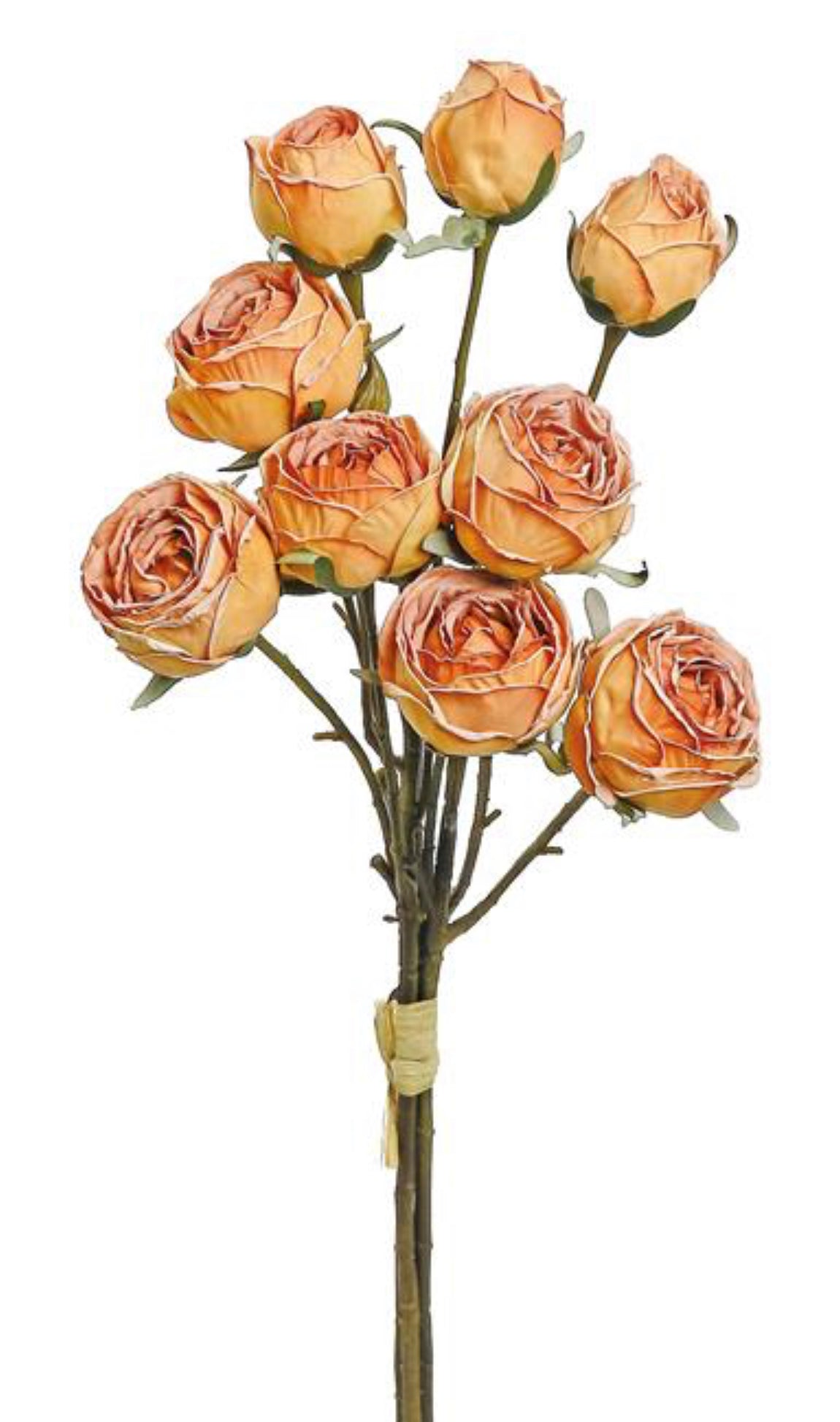 Vintage rose artificial flower bundle - coral - Greenery Marketartificial flowersD131-cor
