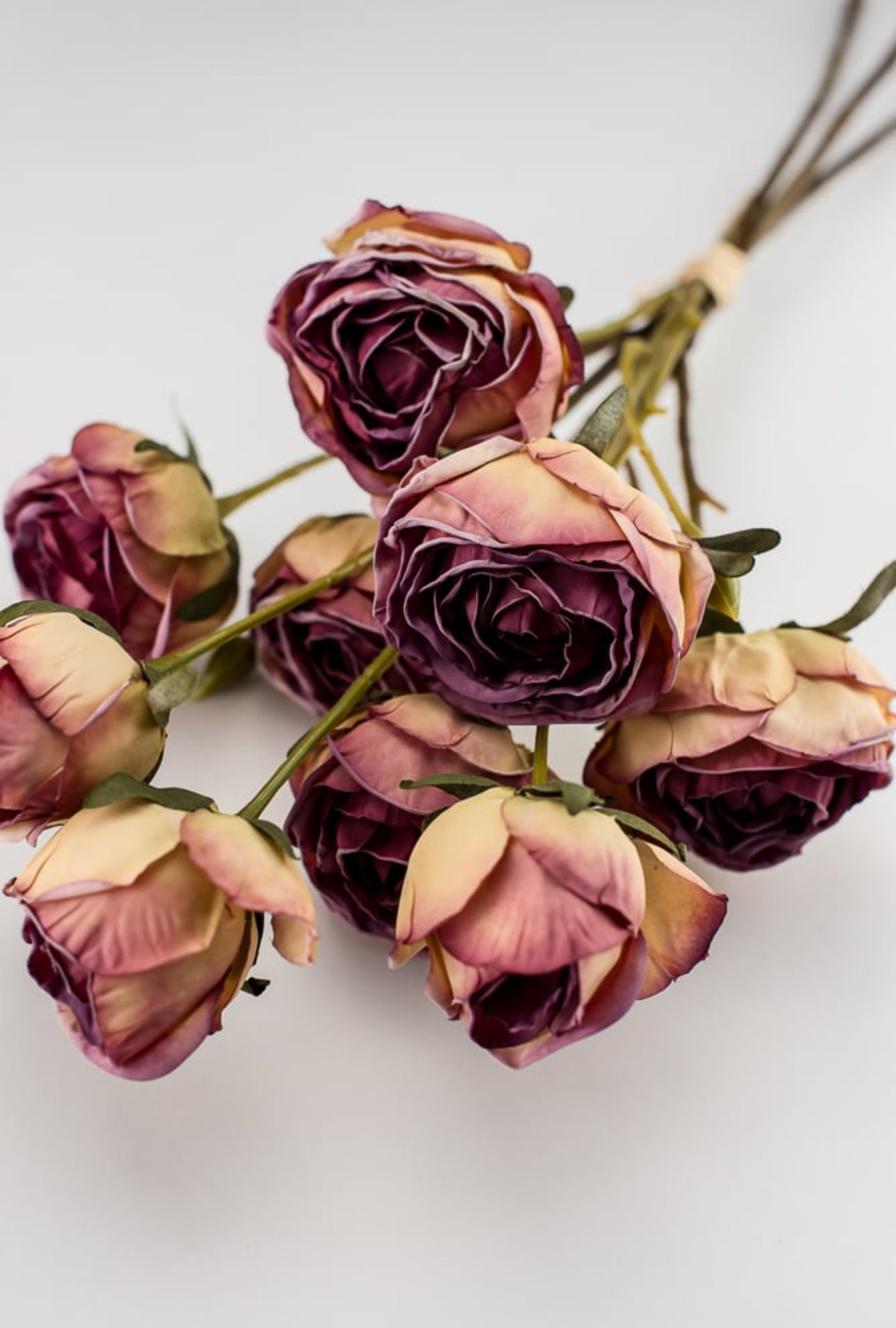 Vintage rose artificial flower bundle - vanilla magenta - Greenery Marketartificial flowersD131-VANPL