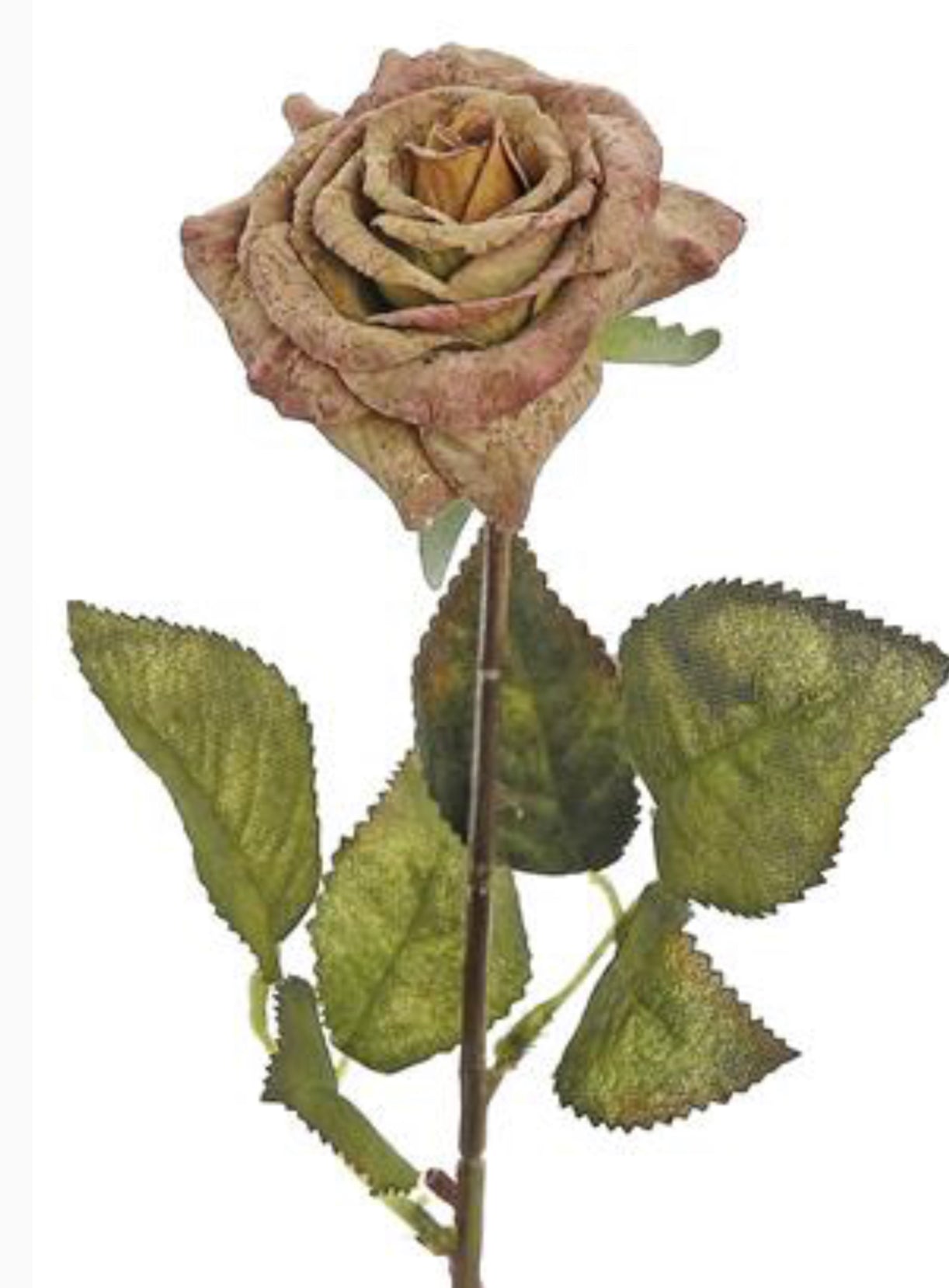 Vintage small, garden rose stem - paprika - Greenery Marketartificial flowersL710-pap