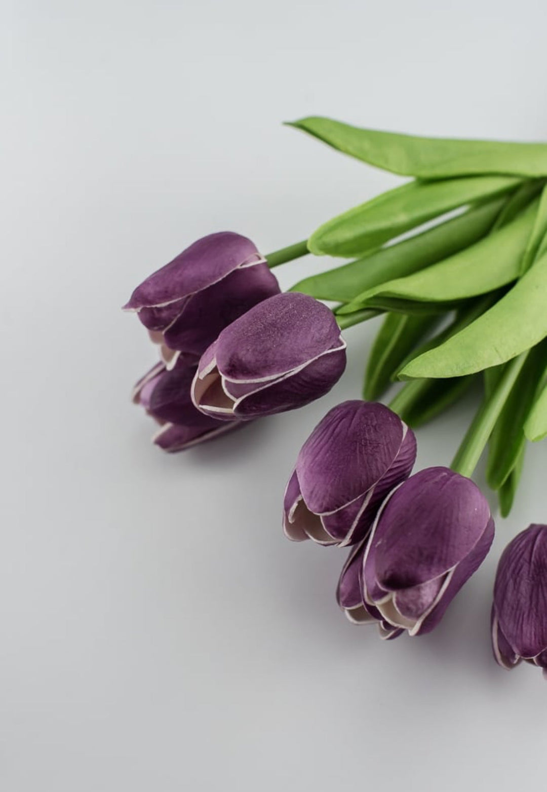 Violet soft touch, life like tulip bundle - Greenery Market2260017VL