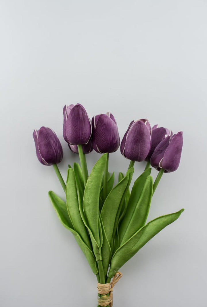 Violet soft touch, life like tulip bundle - Greenery Market2260017VL