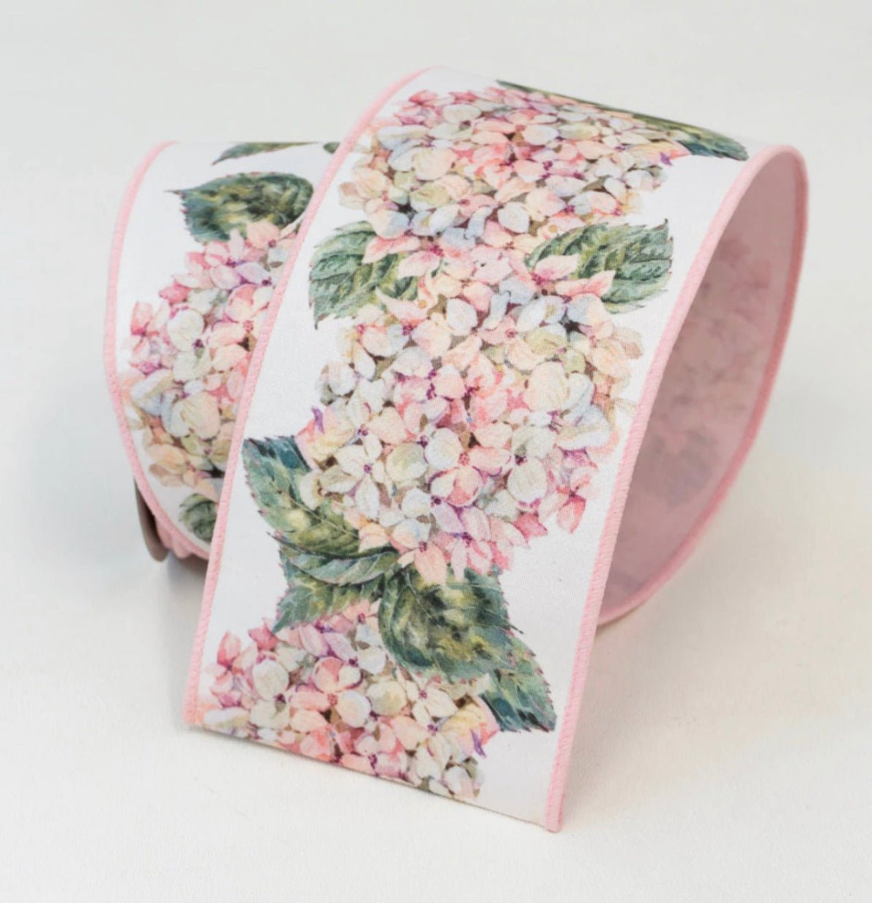 Farrisilk burlap with pink sequin edge 4” wired ribbon - Greenery Market