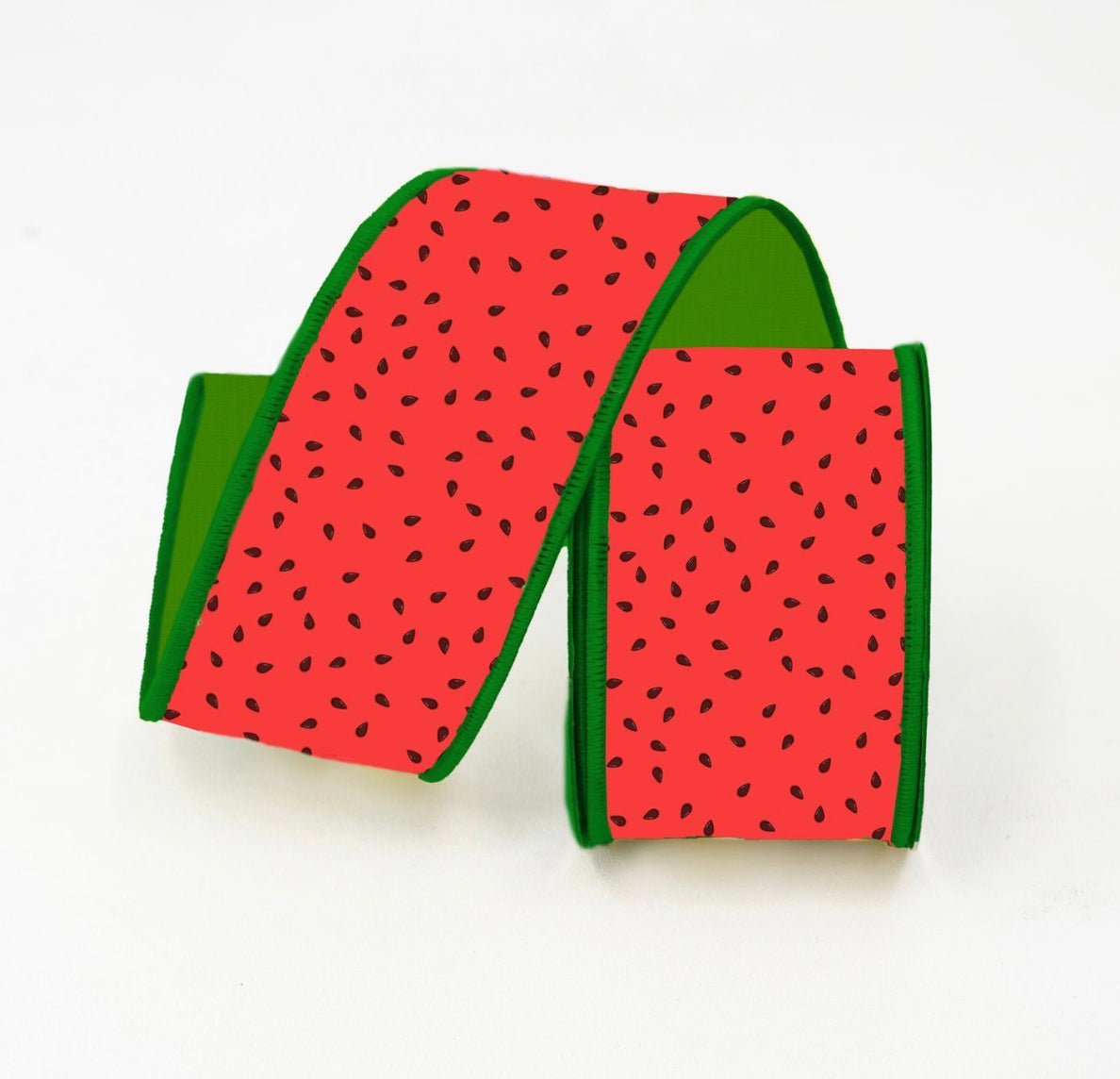 Watermelon seeds 2.5” farrisilk wired ribbon - Greenery MarketRibbons & TrimRk226-48