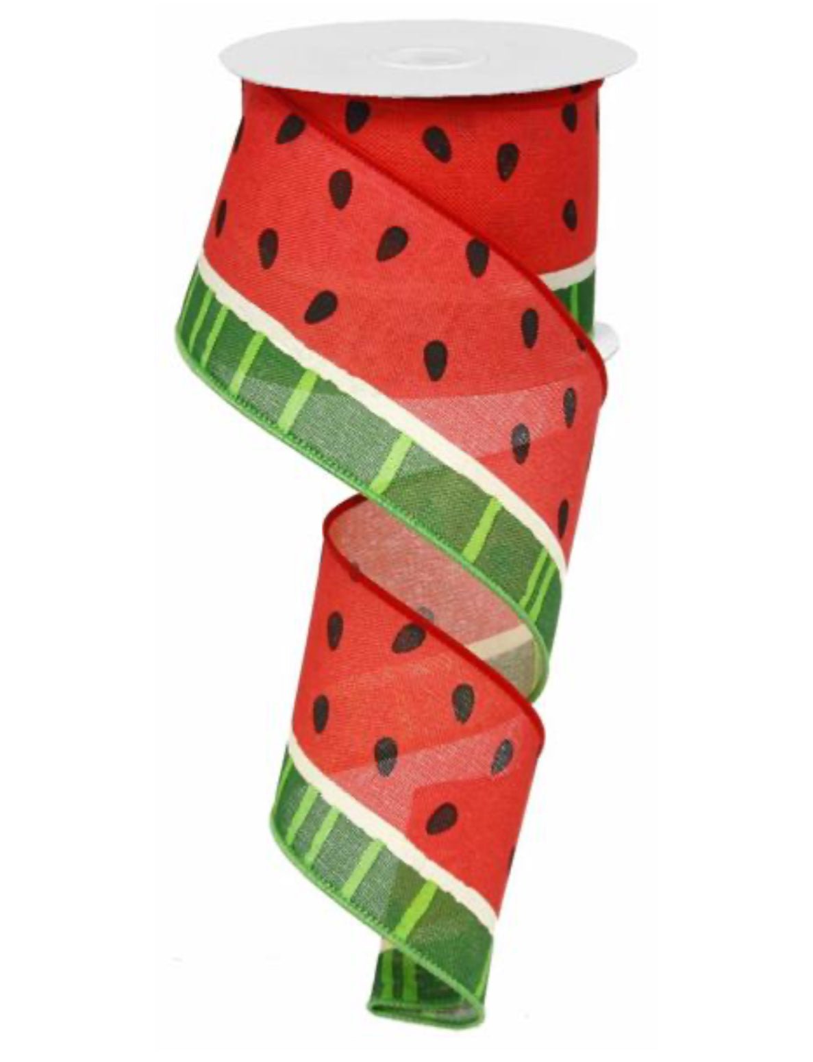 Watermelon wired ribbon, 2.5
