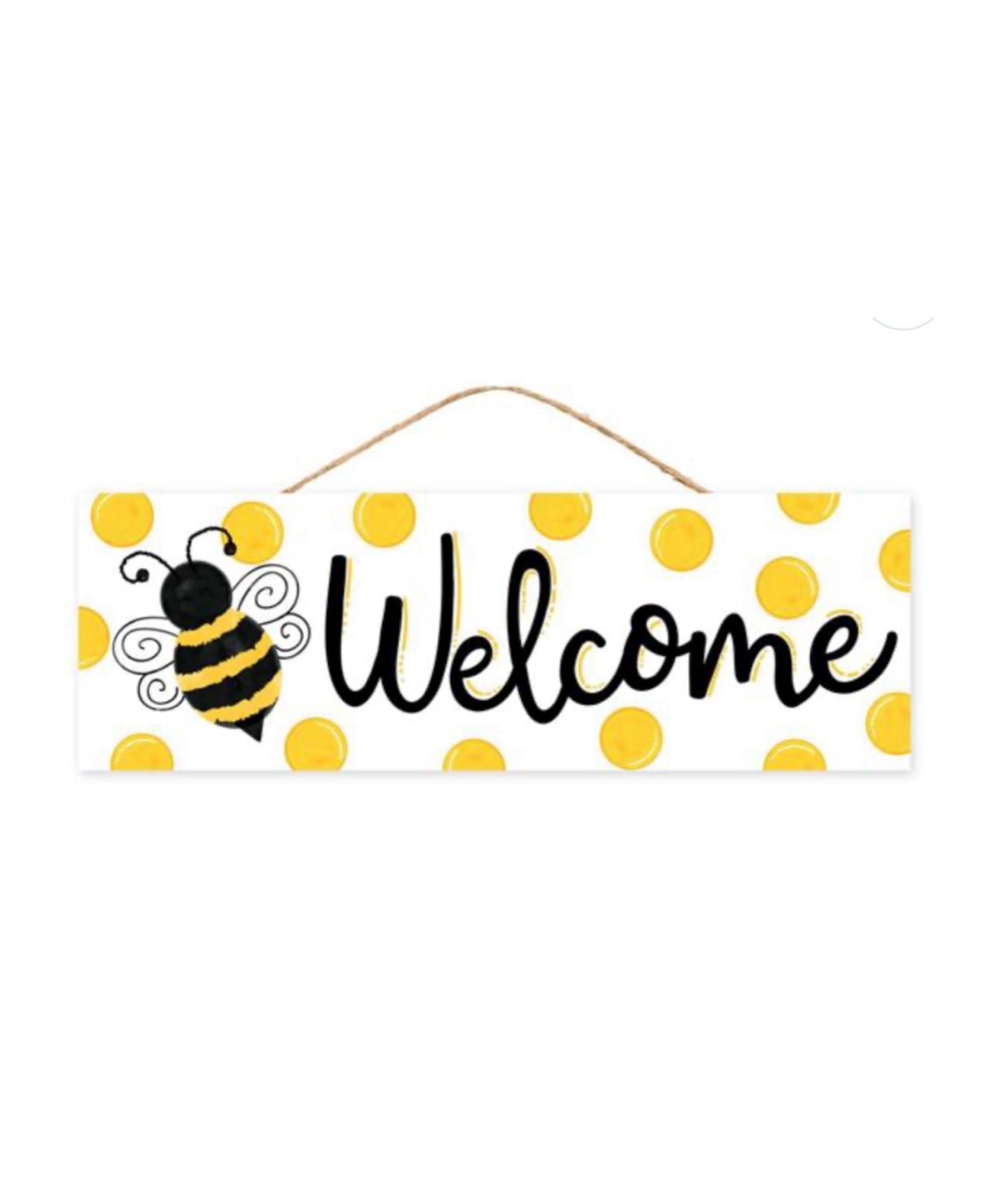 Welcome bee sign - Greenery Marketsigns for wreathsAP803329