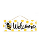 Welcome bee sign - Greenery Marketsigns for wreathsAP803329
