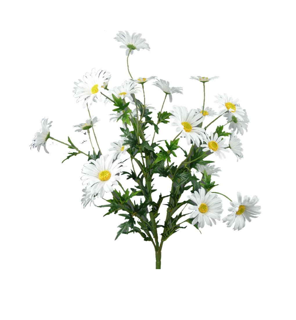 White daisies flower bush 62417WT - Greenery Market artificial flowers