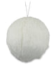 White furry ornament ball 4.5” - Greenery MarketOrnaments84604WT