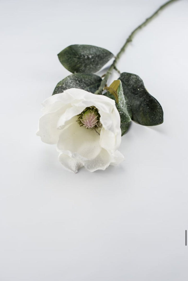 White magnolia with snow - Greenery Marketartificial flowers83335WT