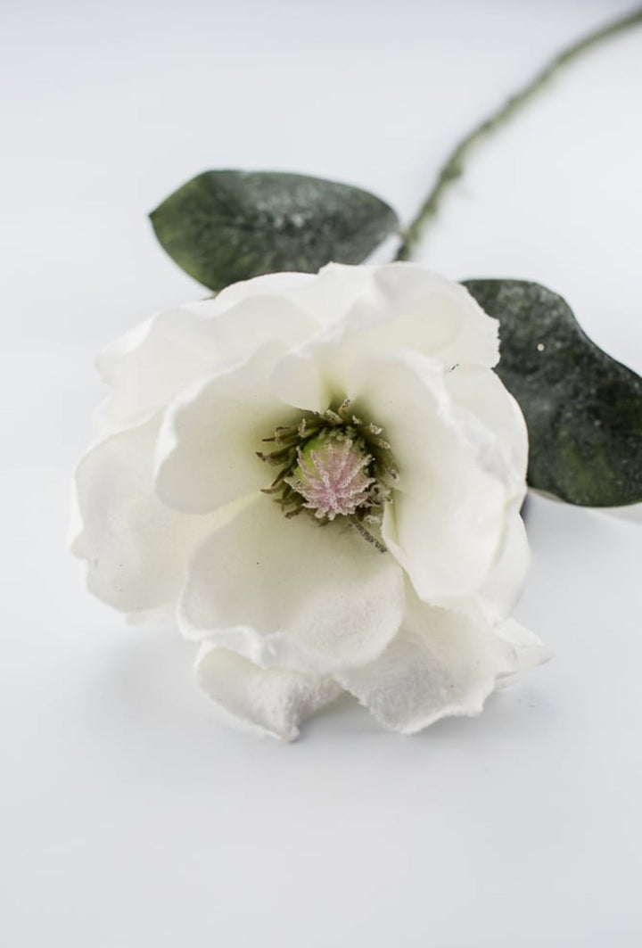 White magnolia with snow - Greenery Marketartificial flowers83335WT