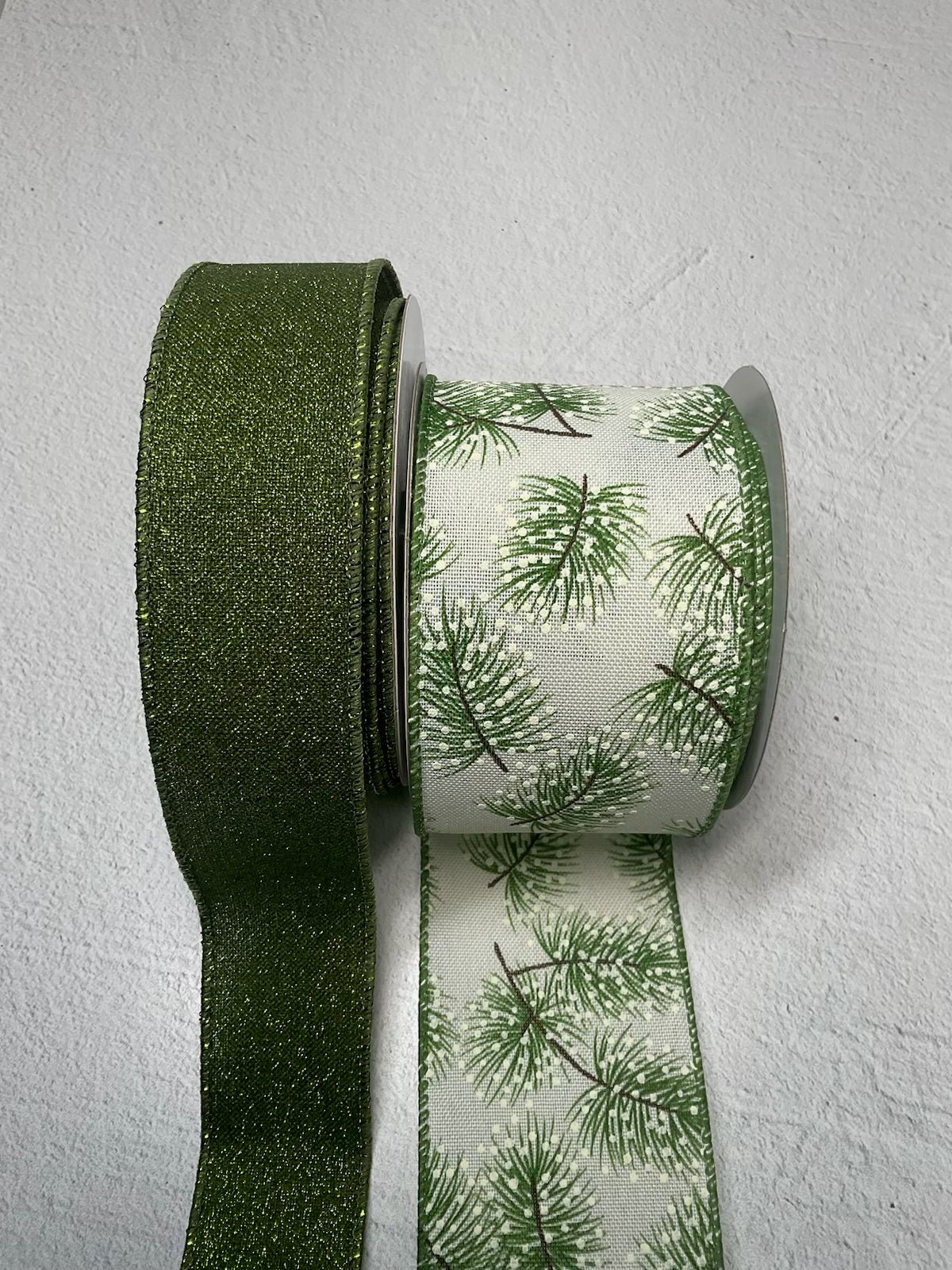 Winter bow bundle - moss green pine shimmer - Greenery Market