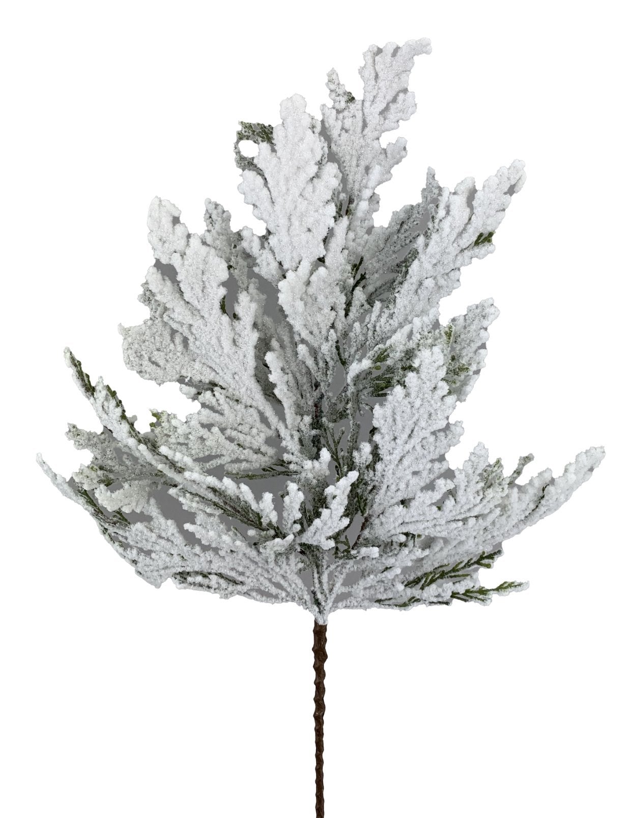 Winter cedar pine spray with snow - Greenery Marketgreenery85336SP24
