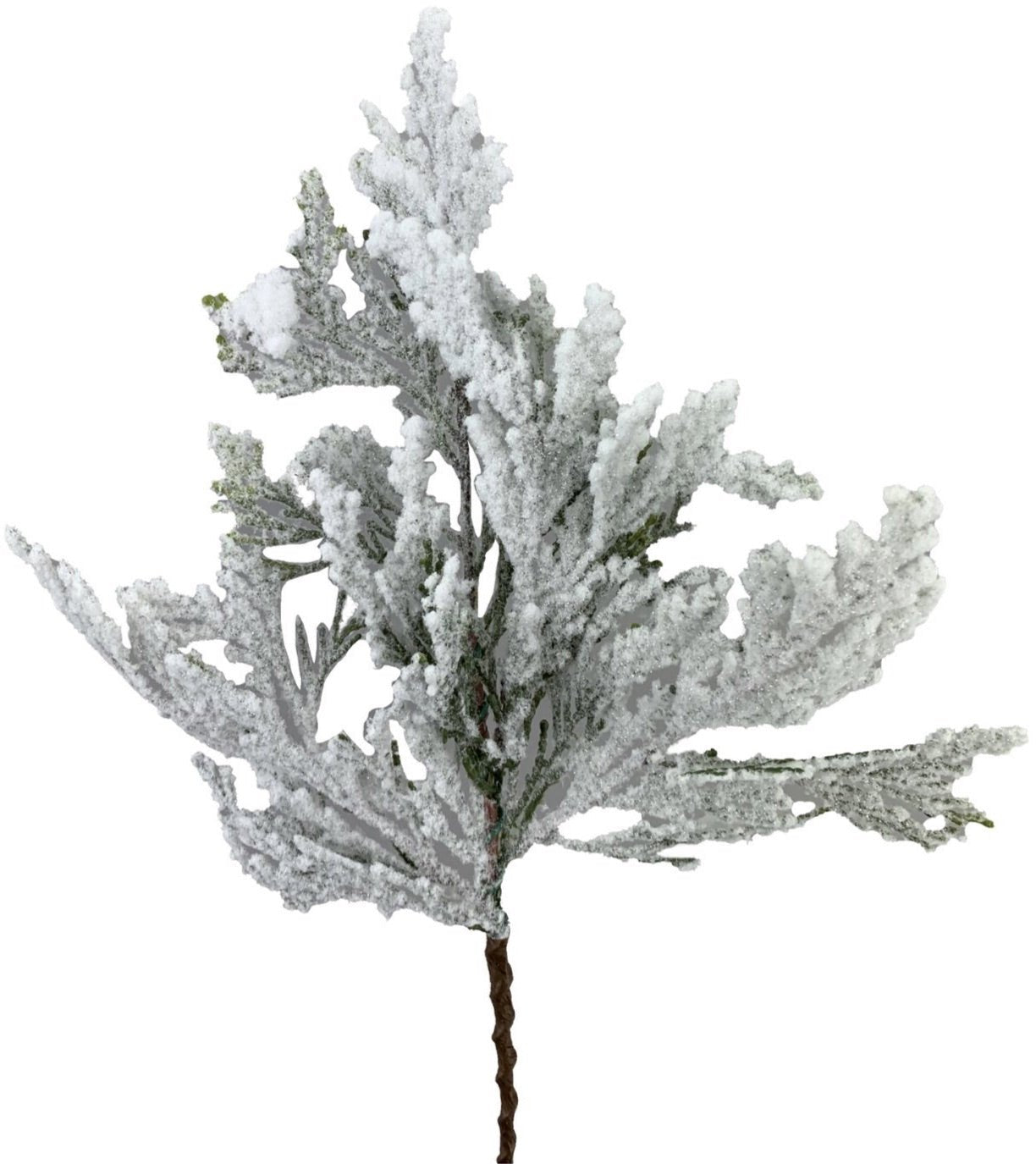 Winter cedar pine with snow pick - Greenery Marketgreenery85336sp16