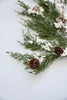 Winter cedar spray with snow - Greenery MarketXS595