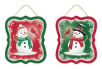 Winter snowman signs x 2 signs - Greenery MarketChristmasMD1169
