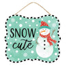 Winter snowman snow cute sign - Greenery MarketWinter and ChristmasAP714684