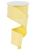 Yellow and white stripes wired ribbon 2.5” - Greenery MarketWired ribbonRG178129