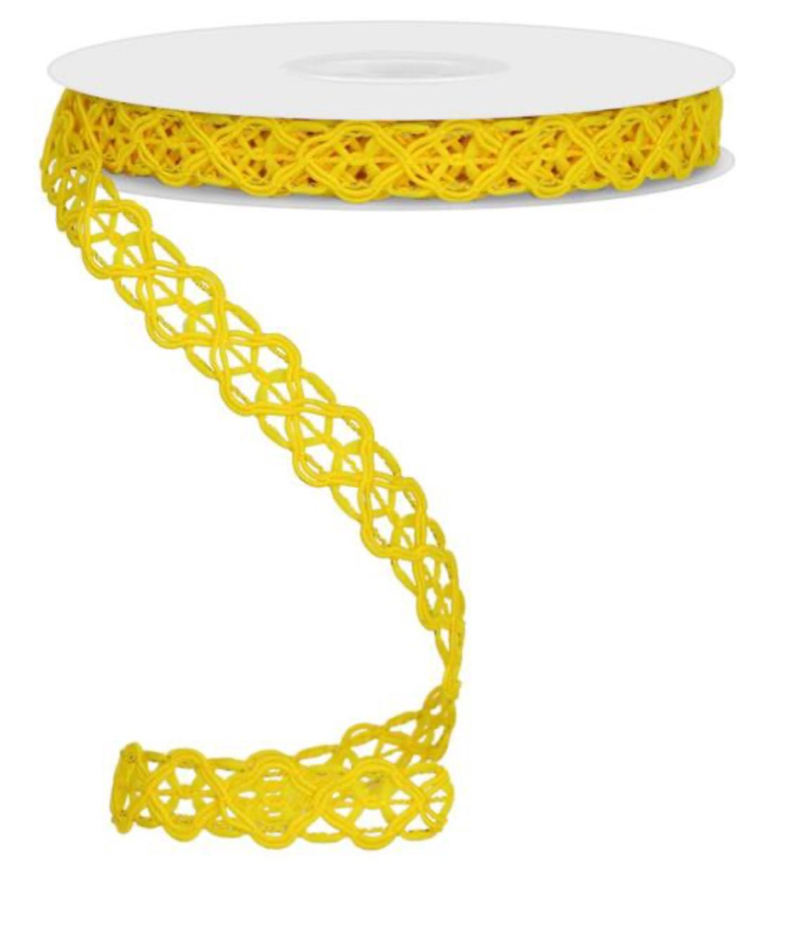 Yellow open weave 5/8” wired ribbon - Greenery MarketRibbons & TrimRN58618N