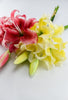 Yellow tiger lily artificial flower sprays bundle - Greenery MarketArtificial Flora84087-YEL