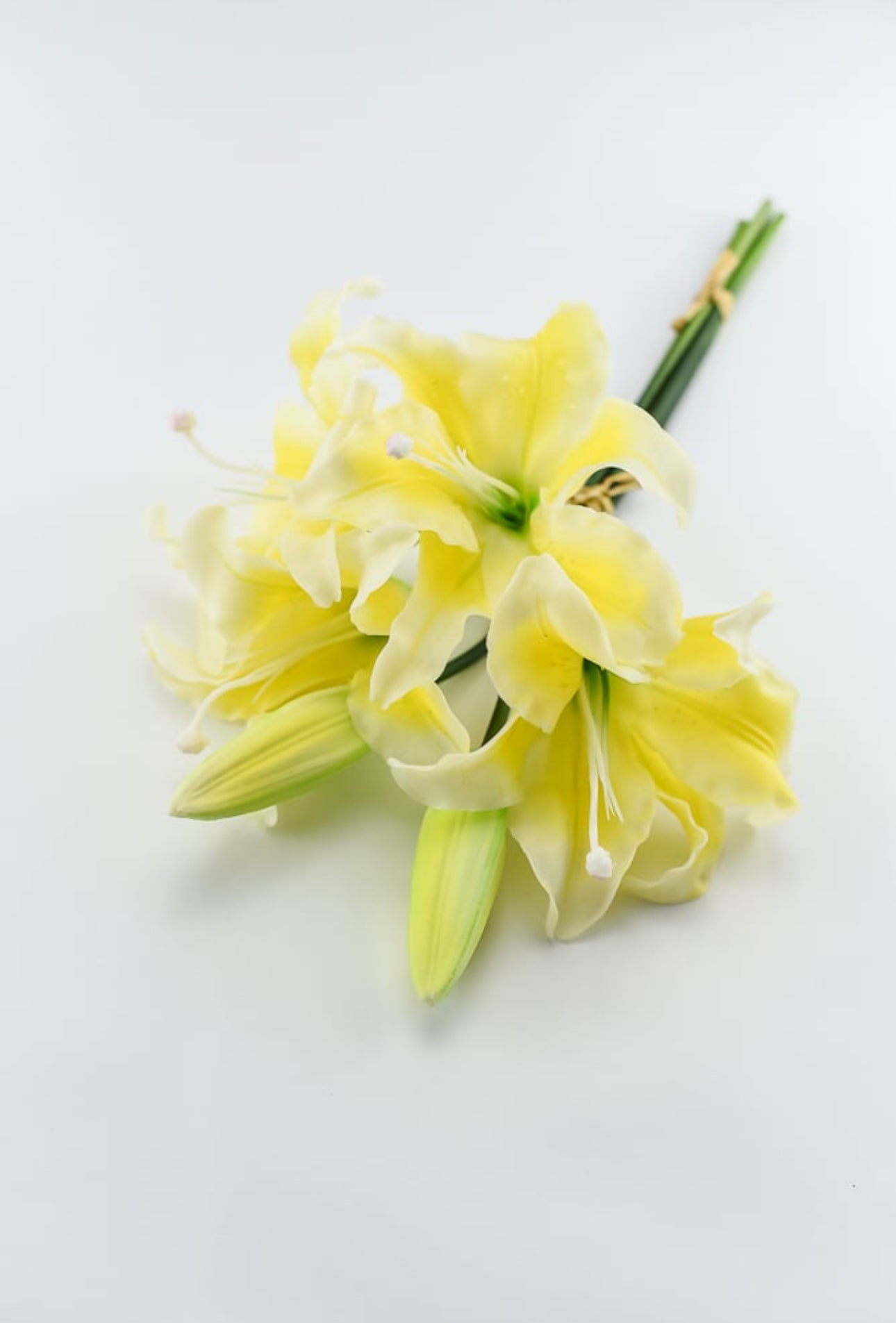 Yellow tiger lily artificial flower sprays bundle - Greenery MarketArtificial Flora84087-YEL